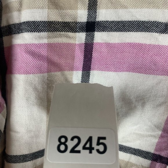 Alpine Design Shirt Women's XL Dragon Fruit Plaid Cotton Flannel Button-Up 8245 - Picture 8 of 8